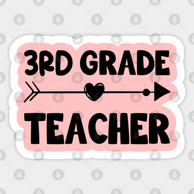 3rd Grade Teacher Sticker by Teesamd